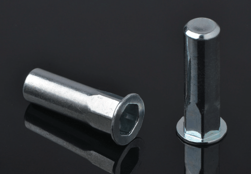 หัวเหล็กแบนด้านใน hex body rivet น็อตปิดประเภทปลาย