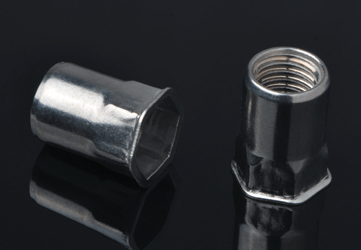สแตนเลสสตีลลดหัวหกเหลี่ยมด้านใน hex body rivet nut ประเภทเปิด